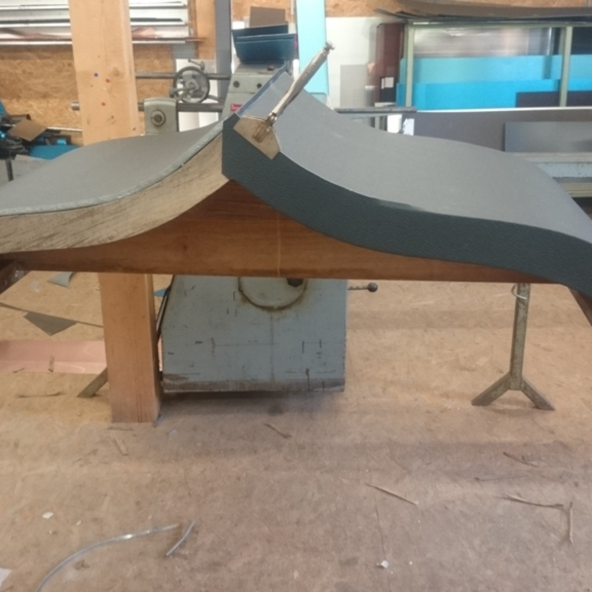 Strandkorb Überdachung Prefalz Stucko Anthrazit